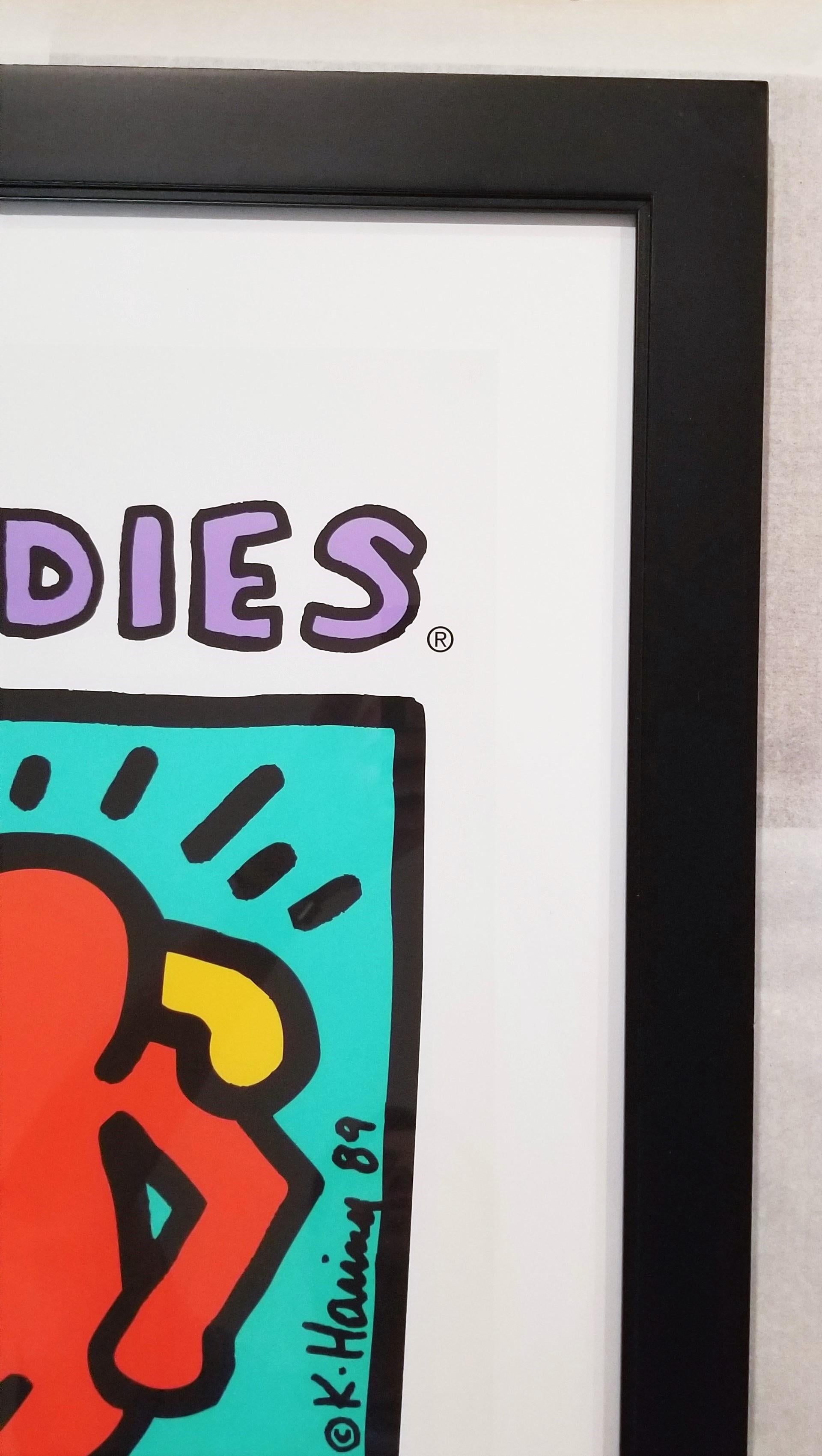Best Buddies Poster /// Keith Haring Street Pop Art New York IDD Nonprofit Org For Sale 5
