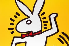 Bunny On The Run, Siebdruckplakat von Keith Haring
