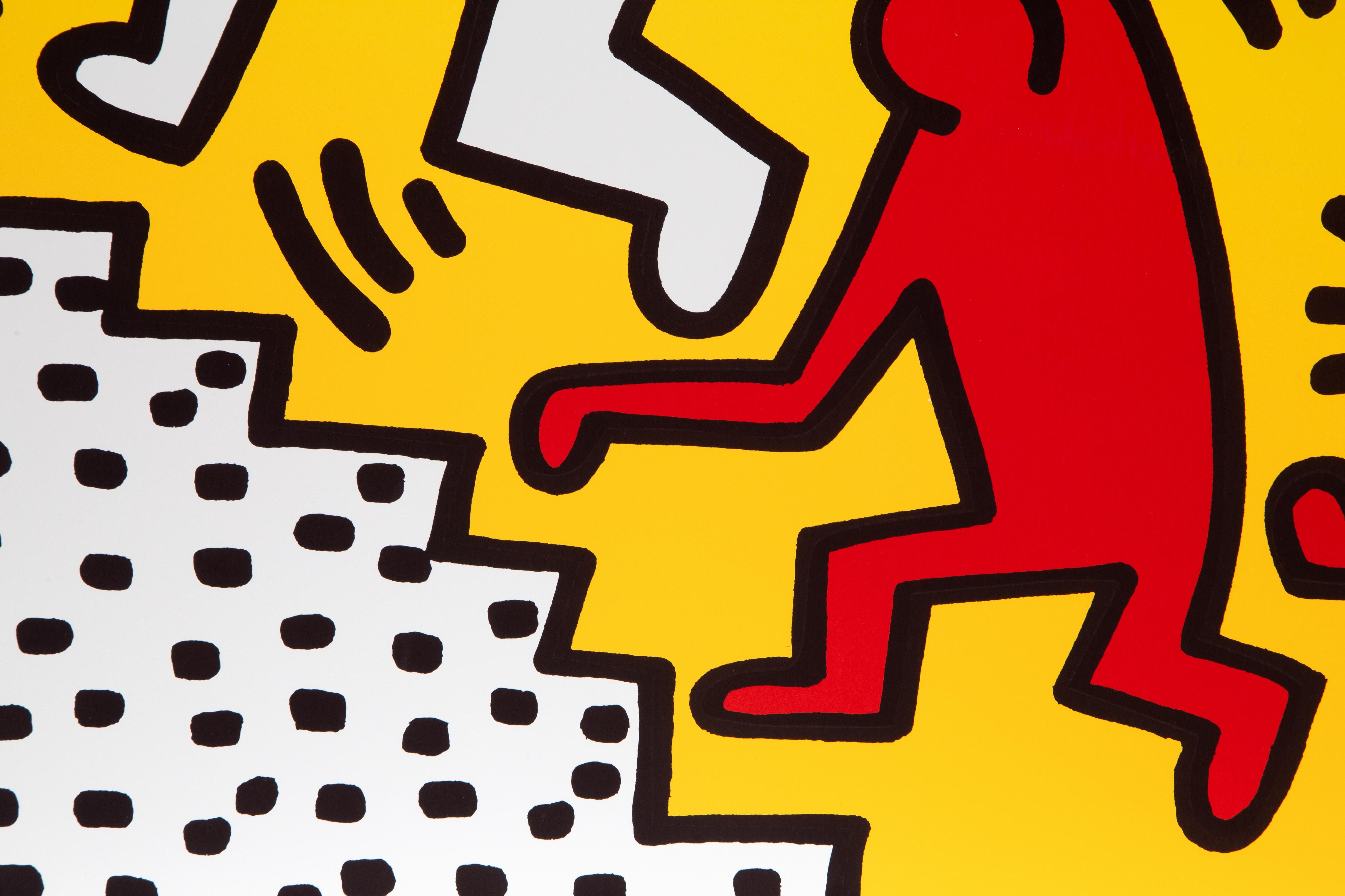 Bunny On The Run, Screenprint Poster by Keith Haring For Sale 2