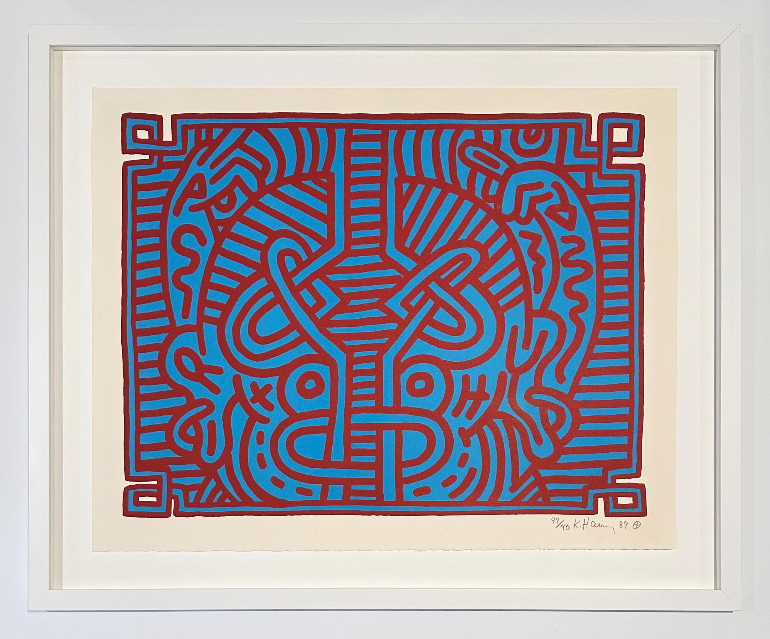 Chocolate Buddha 1 - Print by Keith Haring