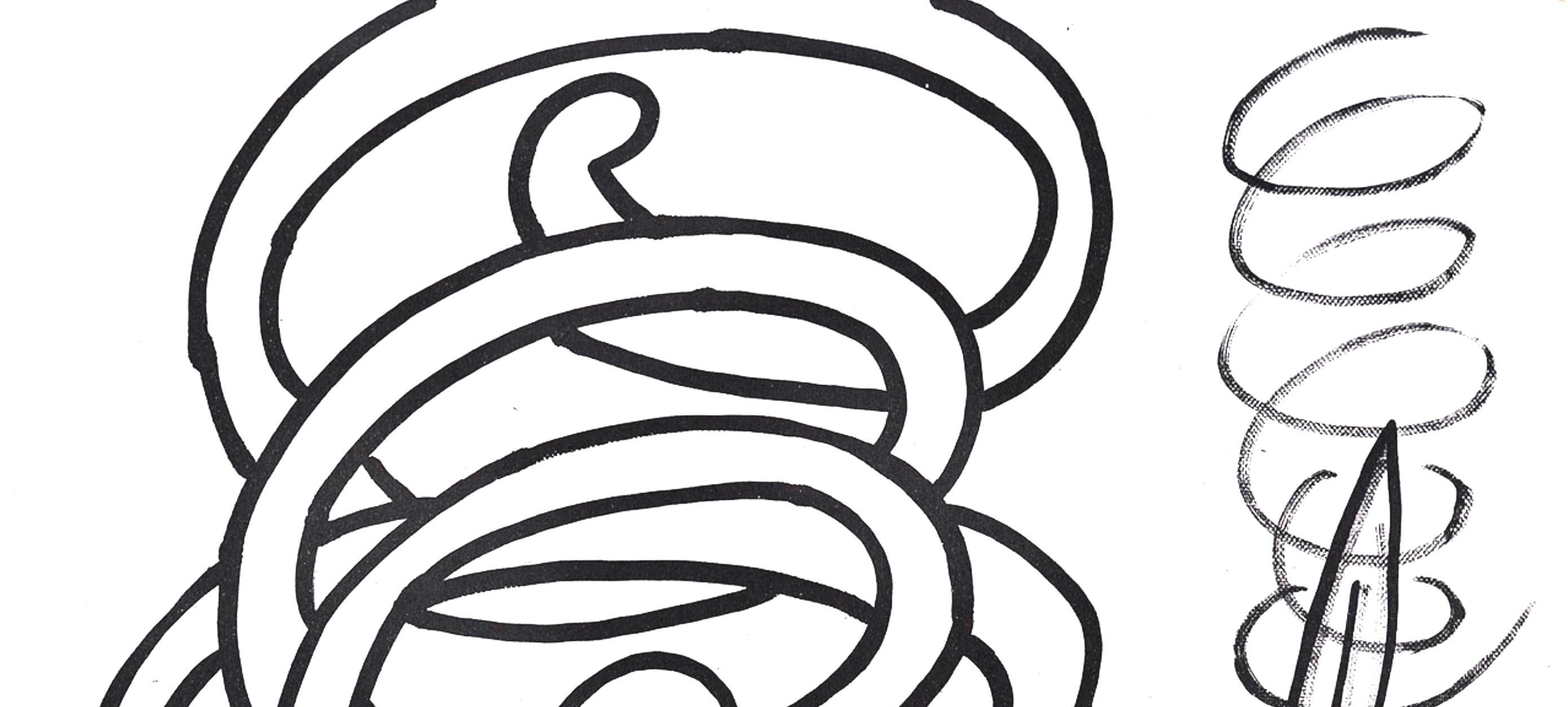 Composición, Contra viento y marea - Print Arte pop de Keith Haring