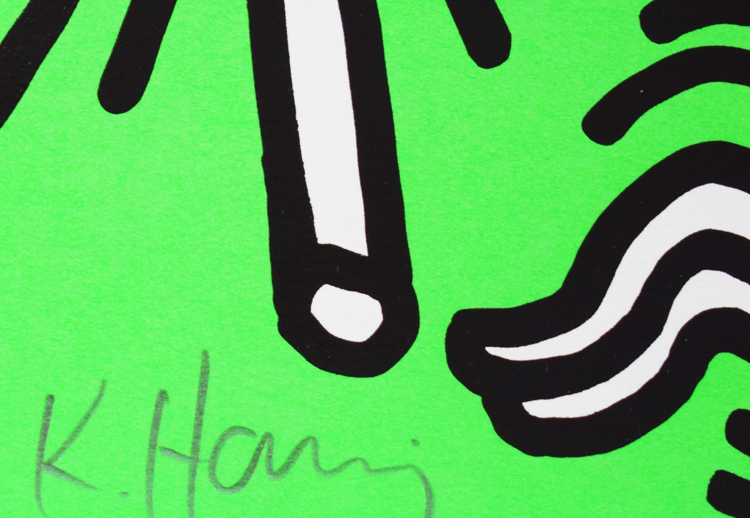 Composition I, extrait de : Lucky Strike - Pop Art American Smoking Edition 30 - Noir Figurative Print par Keith Haring
