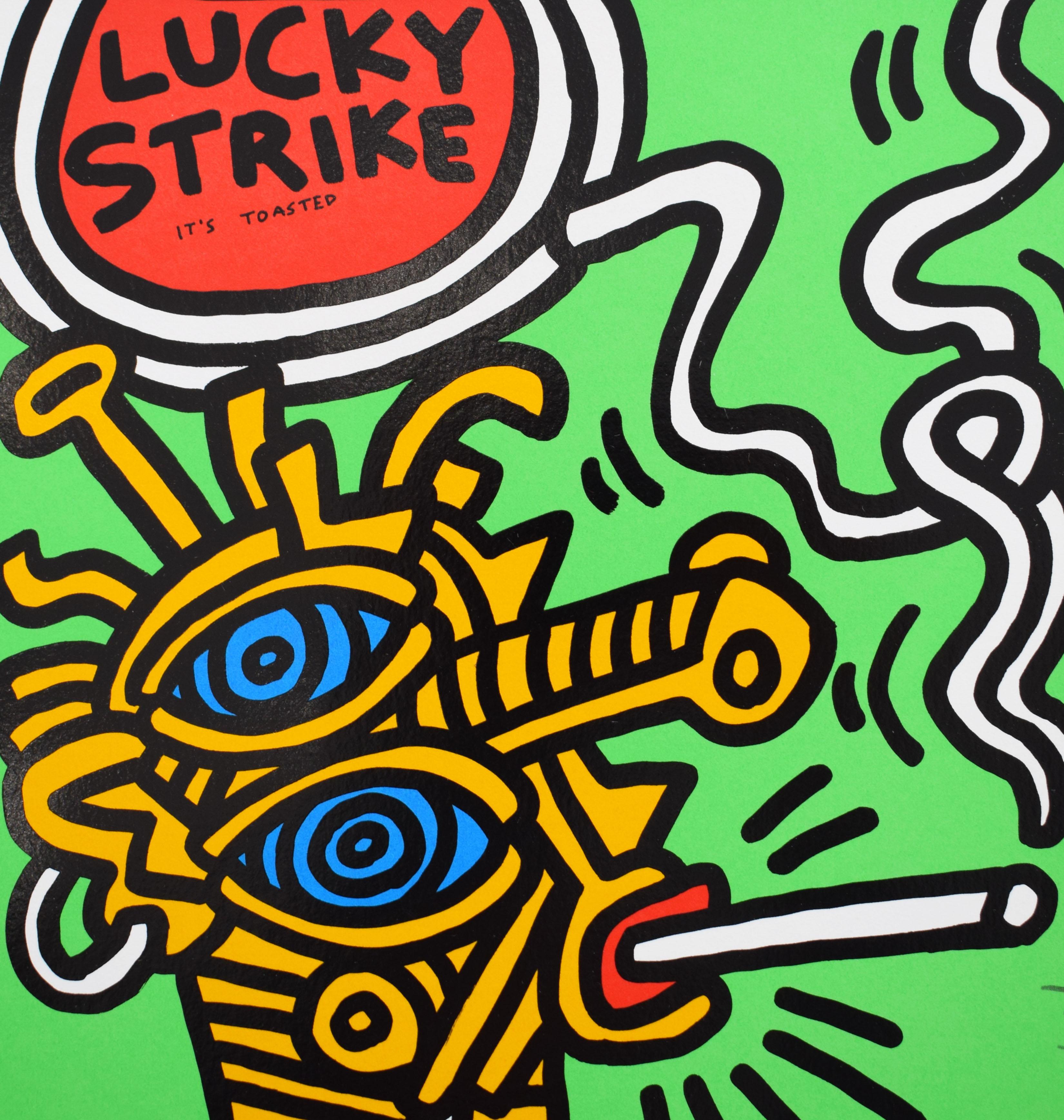 Cette sérigraphie originale en couleurs est signée à la main au crayon 