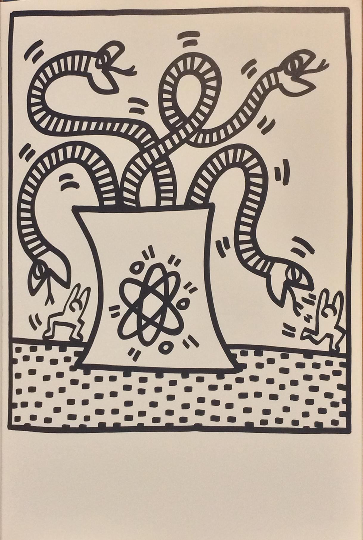 Keith Haring Print - Composition  - Original Lithograph 1983