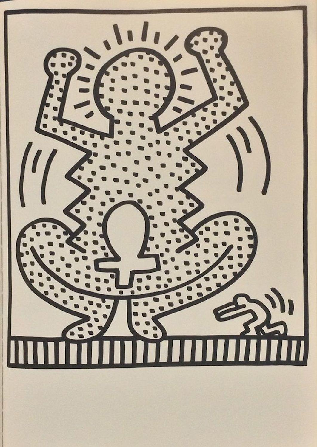 Keith Haring Print - Composition  - Original Lithograph 1983