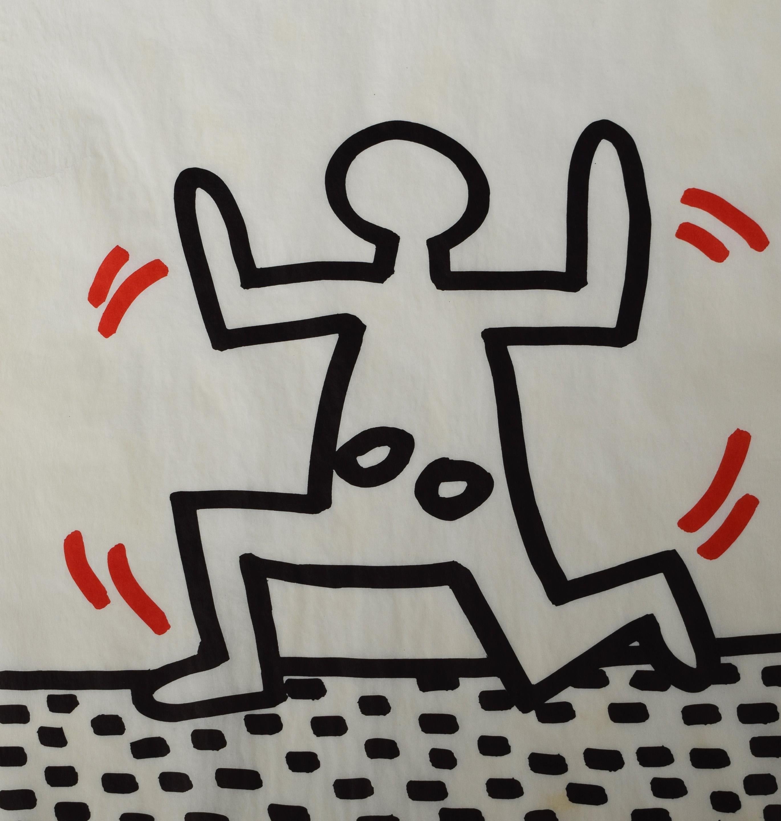 Keith Haring Figurative Print - Composition V, from: Bayer Suite