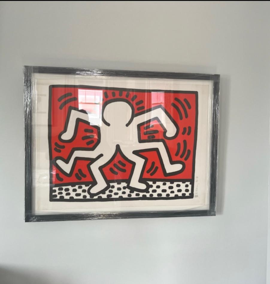 Uomo doppio - Print Street Art di Keith Haring