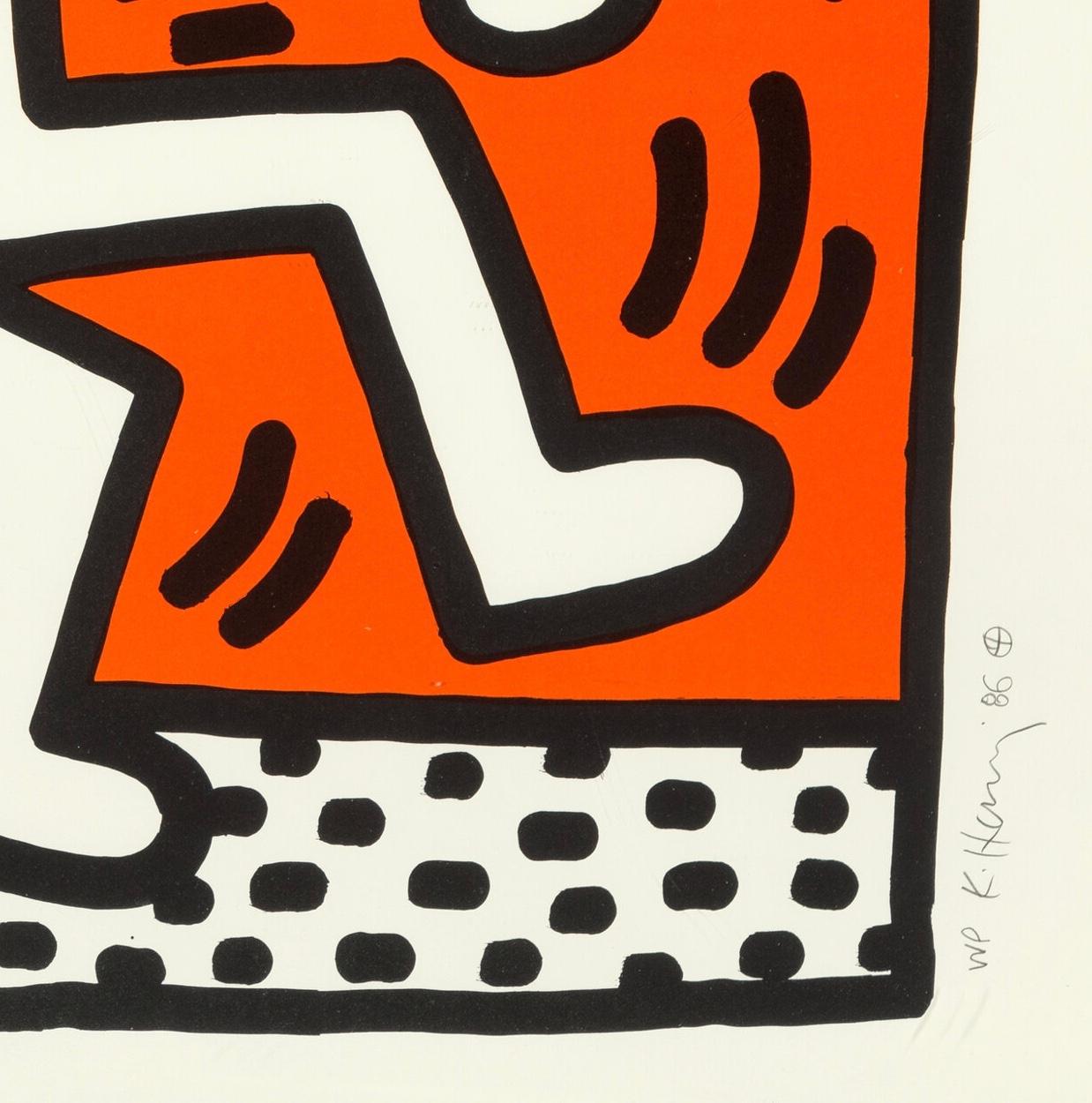 Double Man - Contemporary Print by Keith Haring