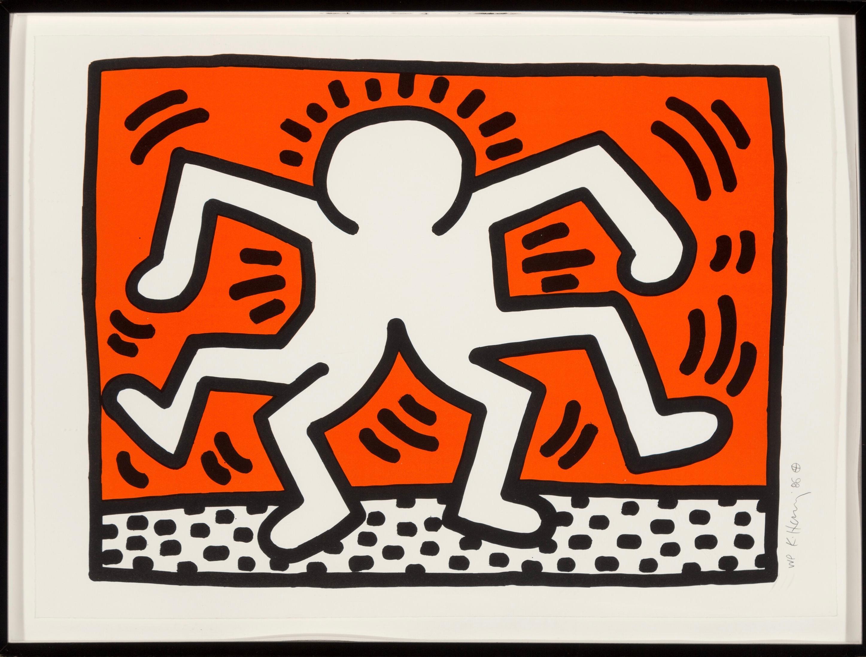 Keith Haring Print - Double Man