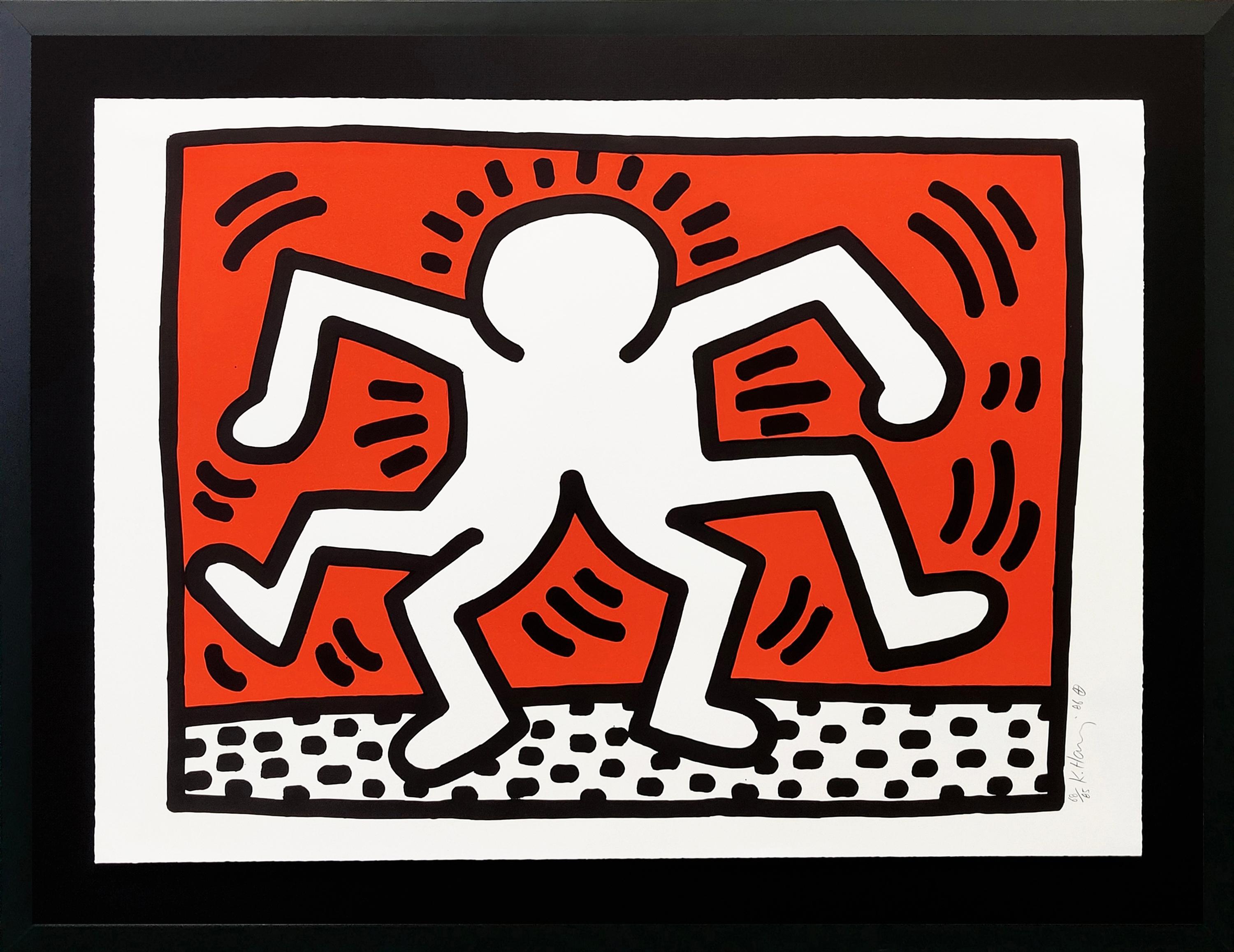 Keith Haring Portrait Print - DOUBLE MAN
