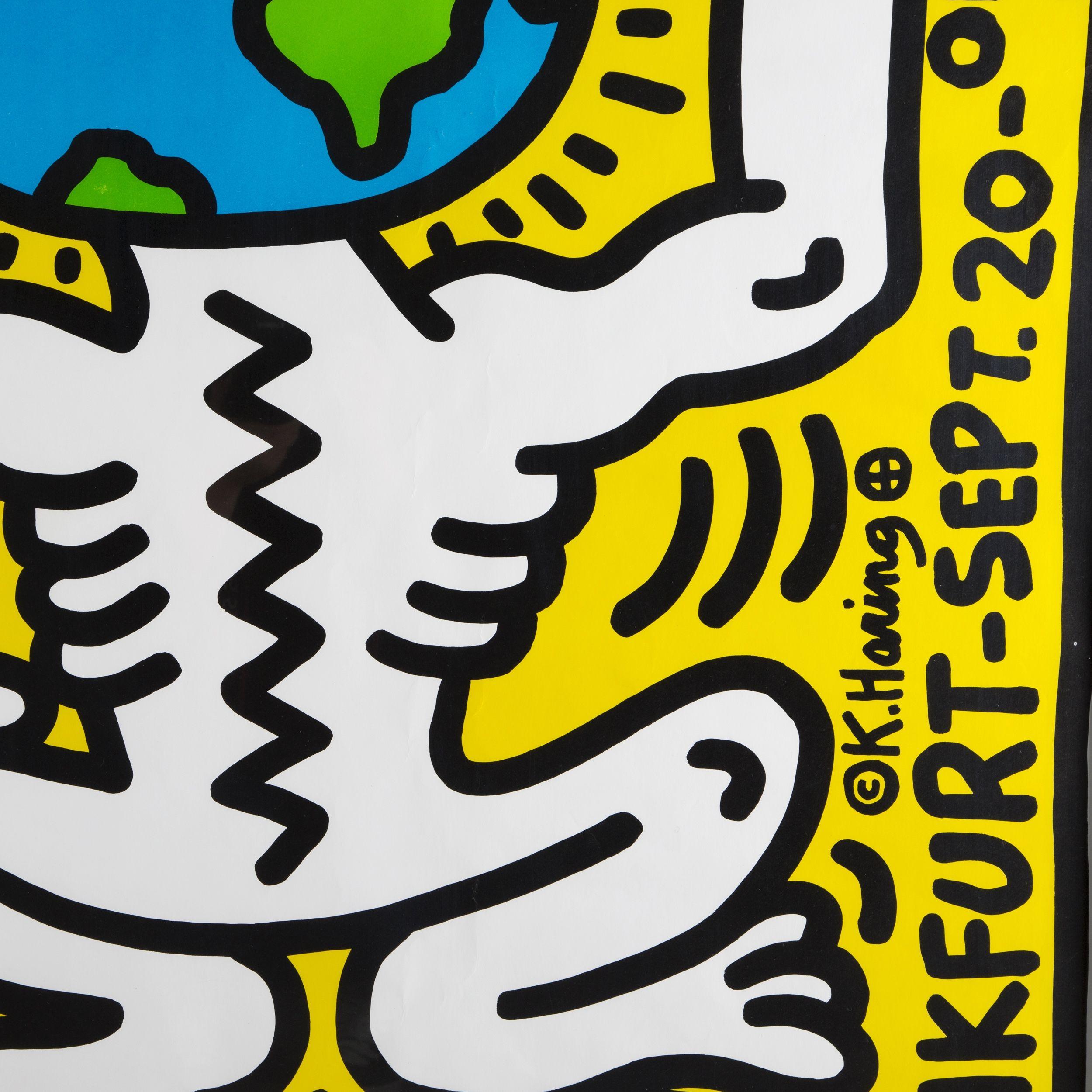Earth Man (Theater Der Welt, 1985) - screen print - Print by (after) Keith Haring