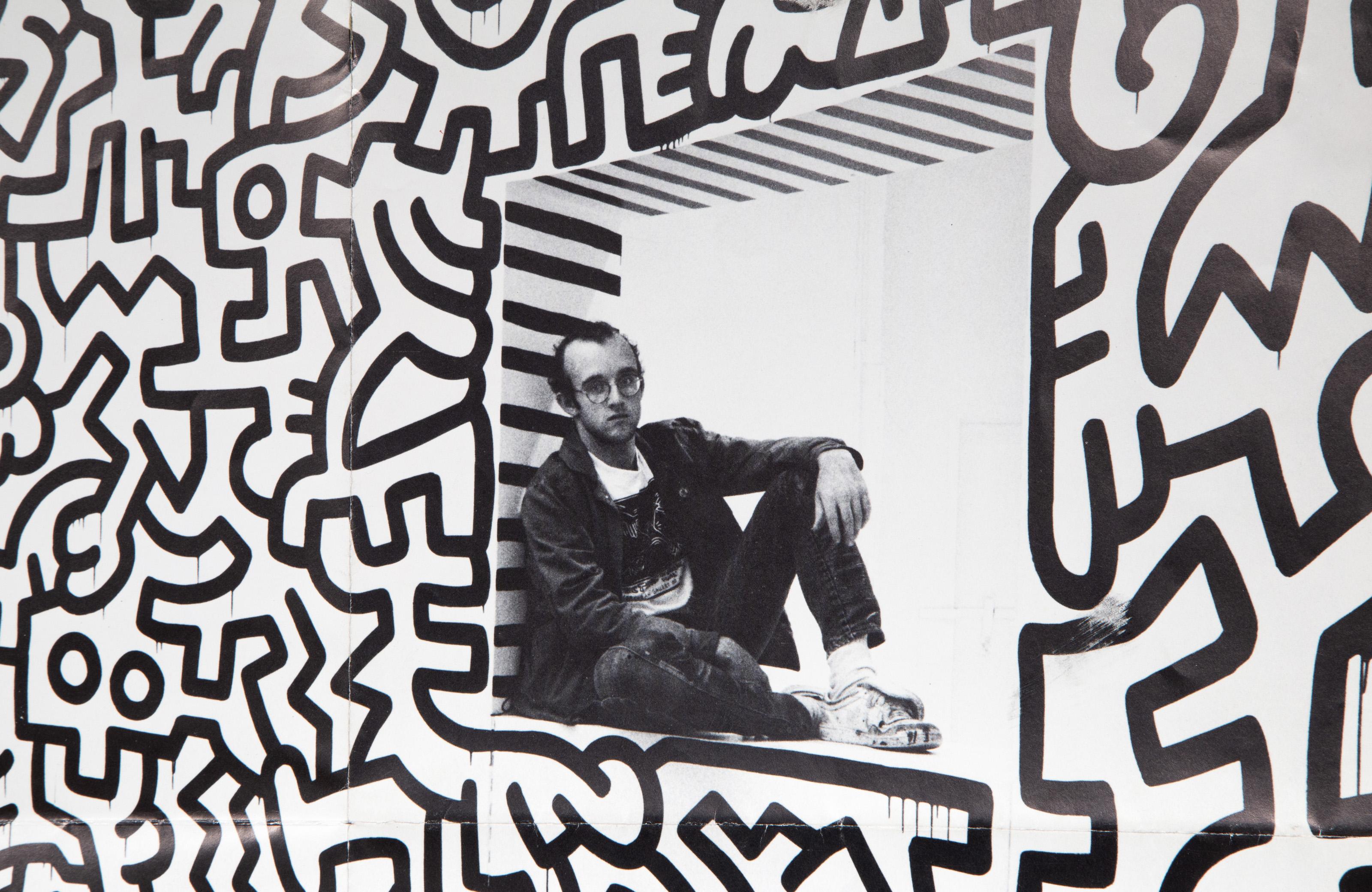 Pop Shop, Ausstellungsplakat von Keith Haring im Angebot 1