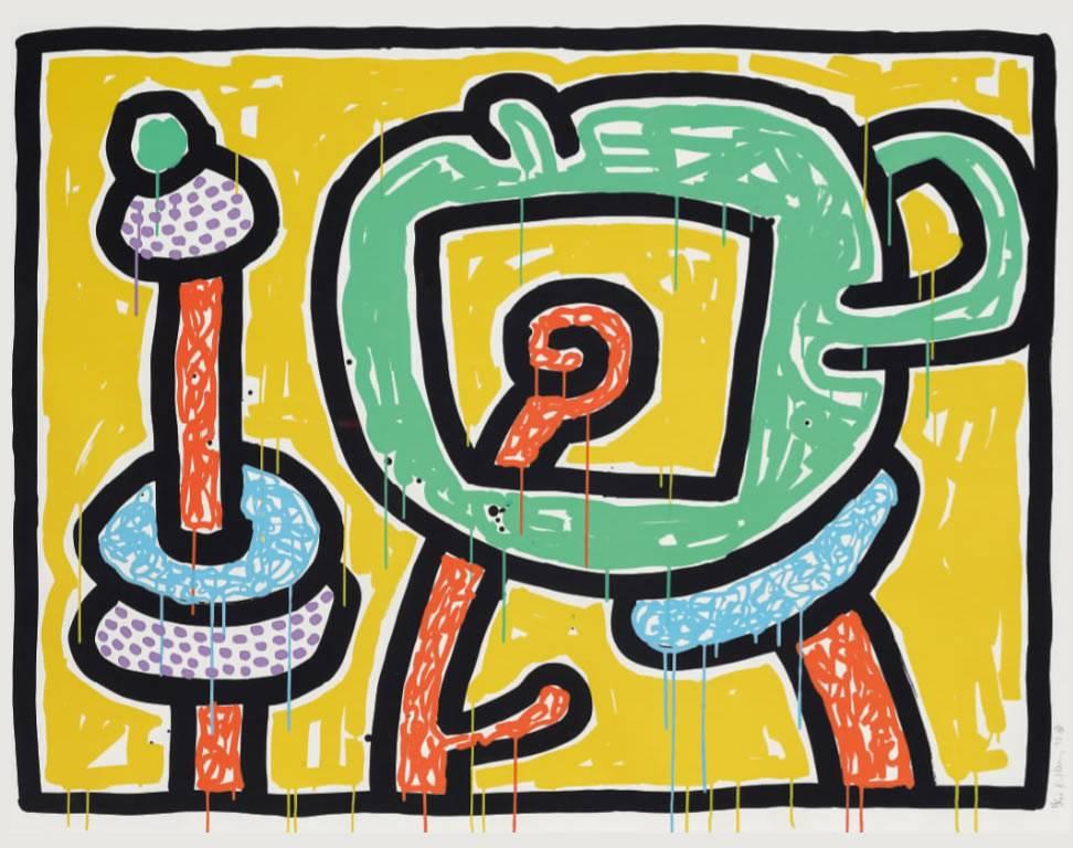 Keith Haring Still-Life Print - Flowers (3)