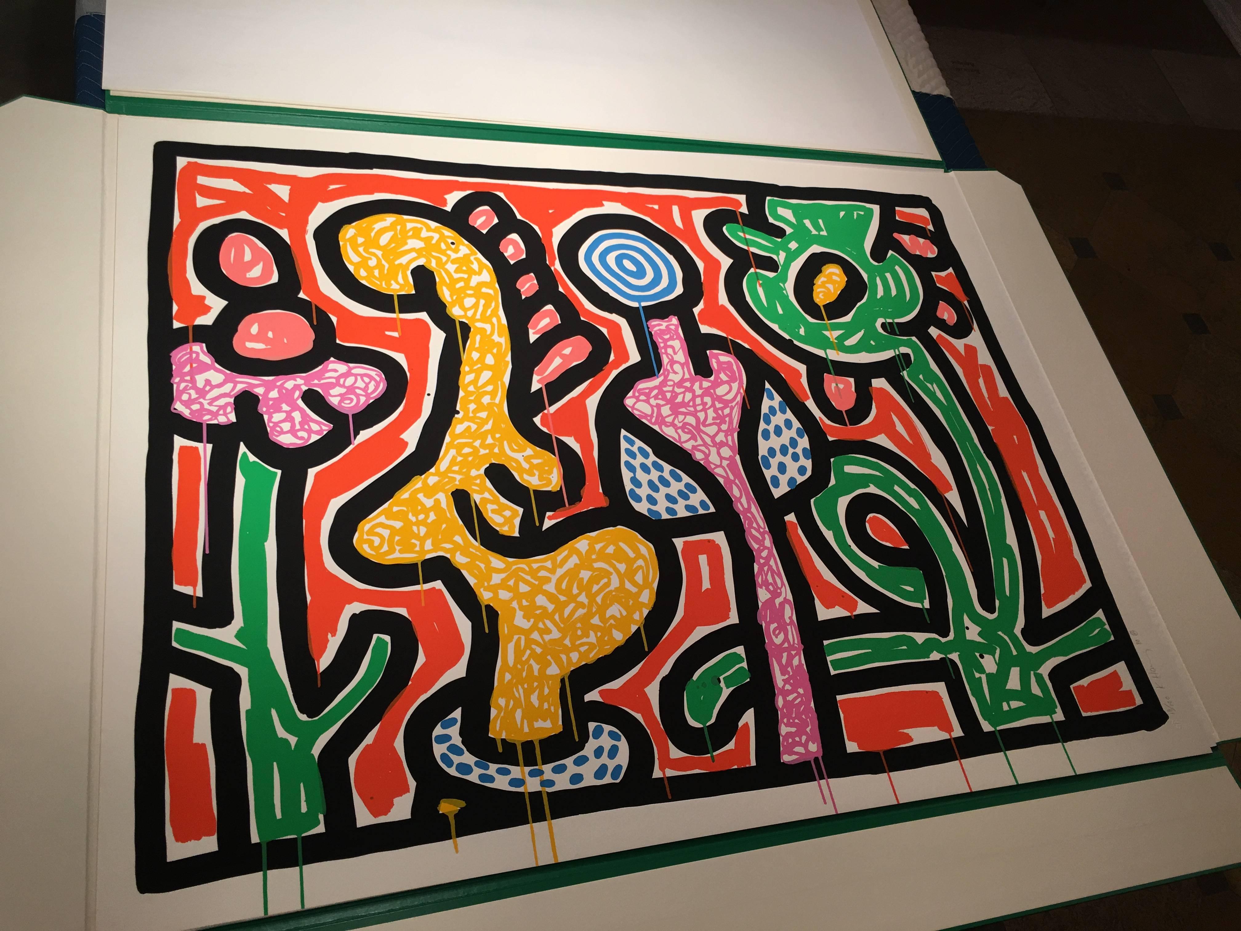 keith haring flowers iv