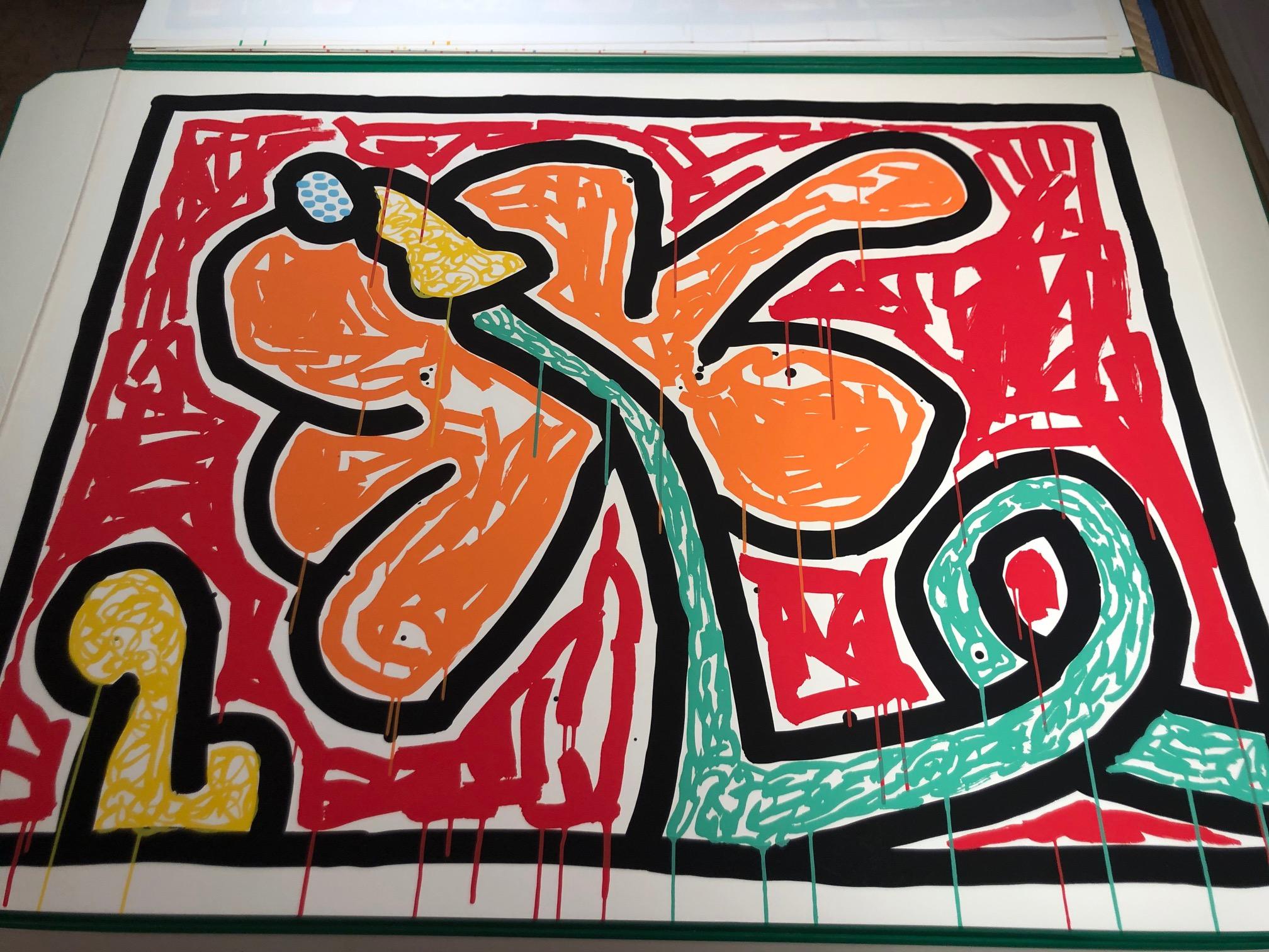 Flowers (5) - Print by Keith Haring