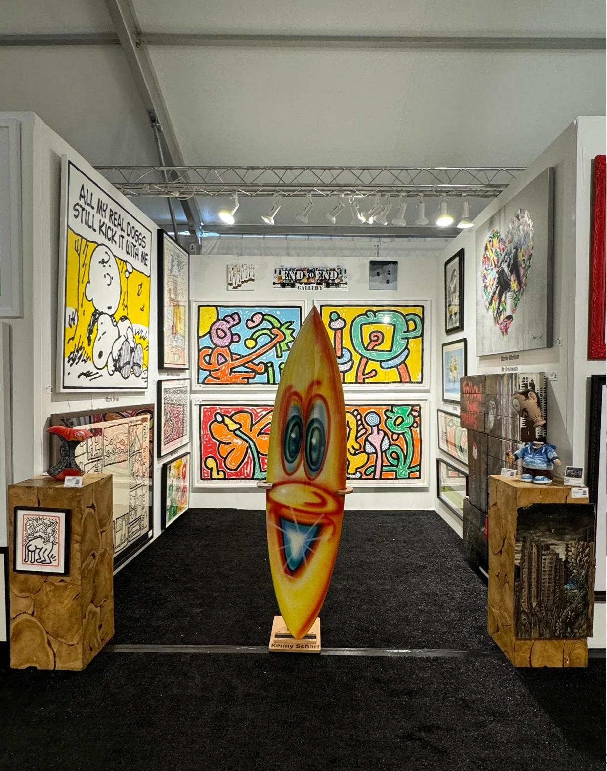 Artist: Keith Haring 
Title: Flowers V
Size:  36 x 50 Inches (91.44 x 127 cm)
Medium: Screenprint in colors, on Conventry paper, with full margins.
Edition: 51 of 100
Year: 1988
Notes: Hand Signed and Numbered in Pencil, Sheet Size: 39 1/4 x 50 7/8