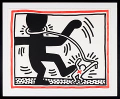 Free South Africa - signed lithograph, Pop art, 20th century, by Keith Haring