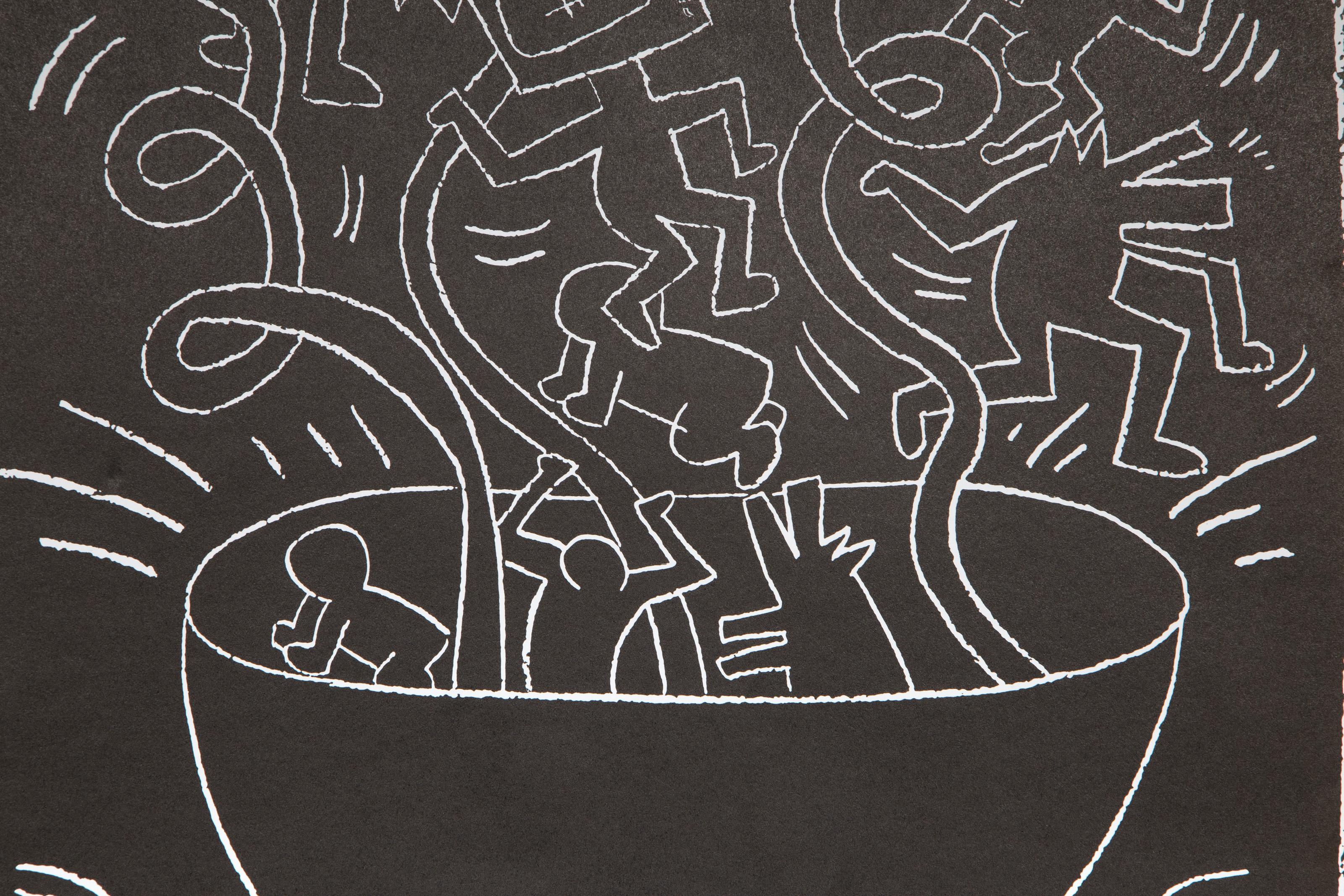 Future Primeval, Ausstellungsplakat von Keith Haring im Angebot 2
