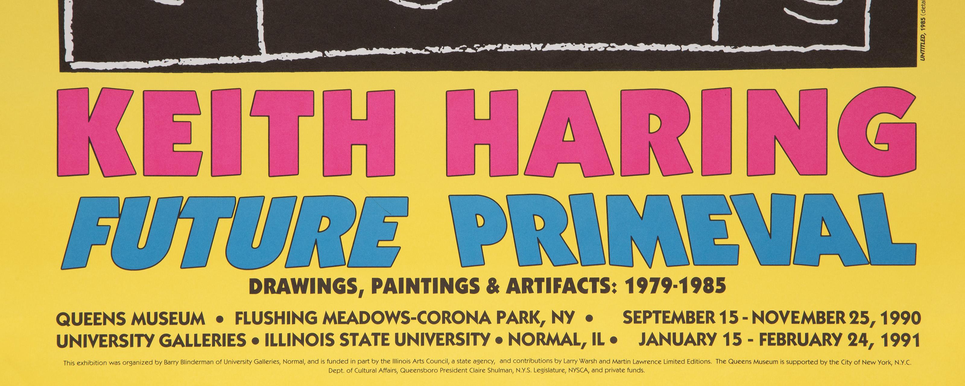 Future Primeval, Exhibition Poster by Keith Haring For Sale 3