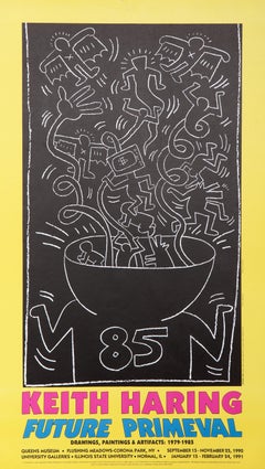 Vintage Future Primeval, Exhibition Poster by Keith Haring