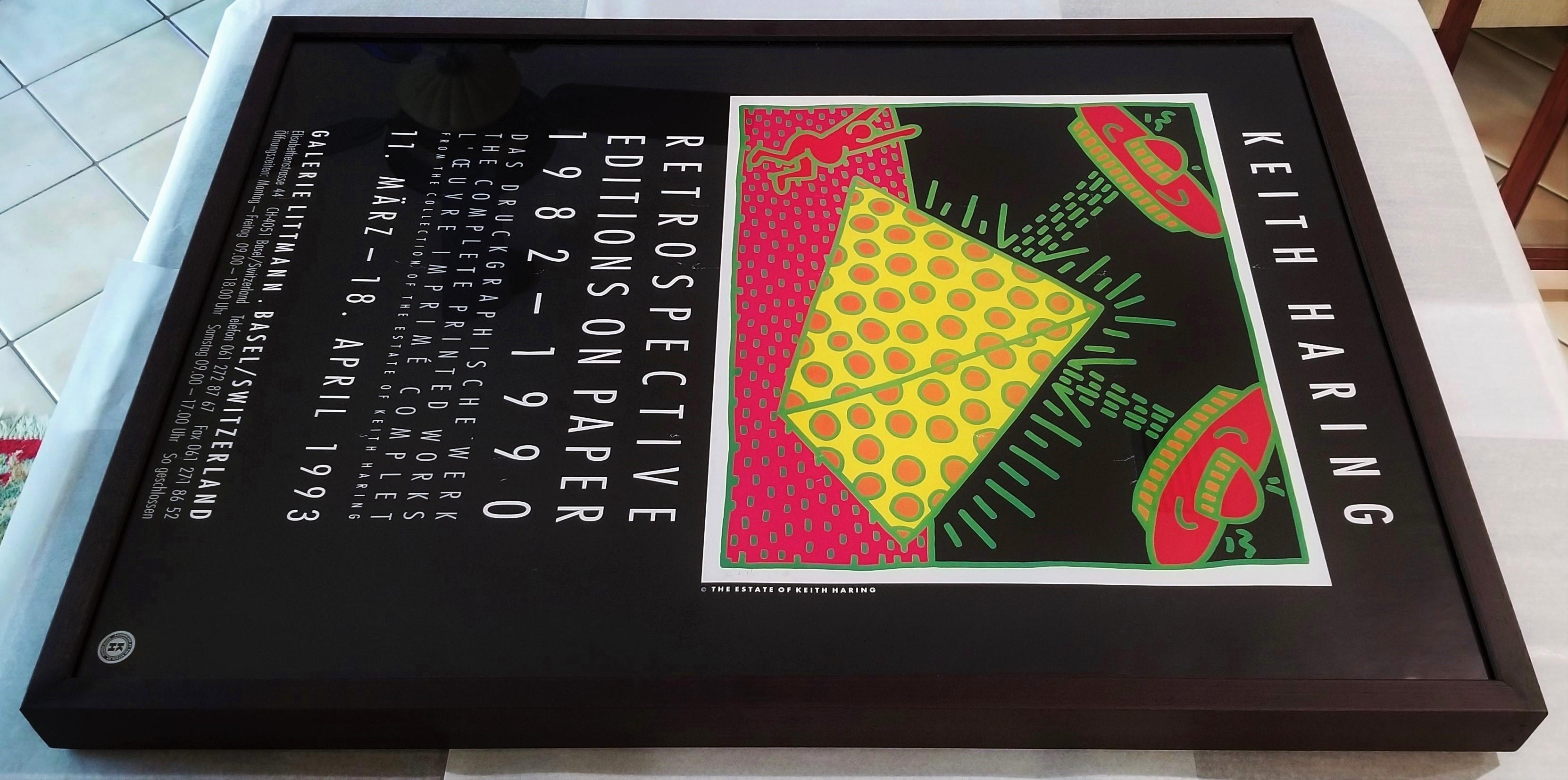 Galerie Littmann (Keith Haring: Retrospective Editions on Paper) Poster /// Pop For Sale 16