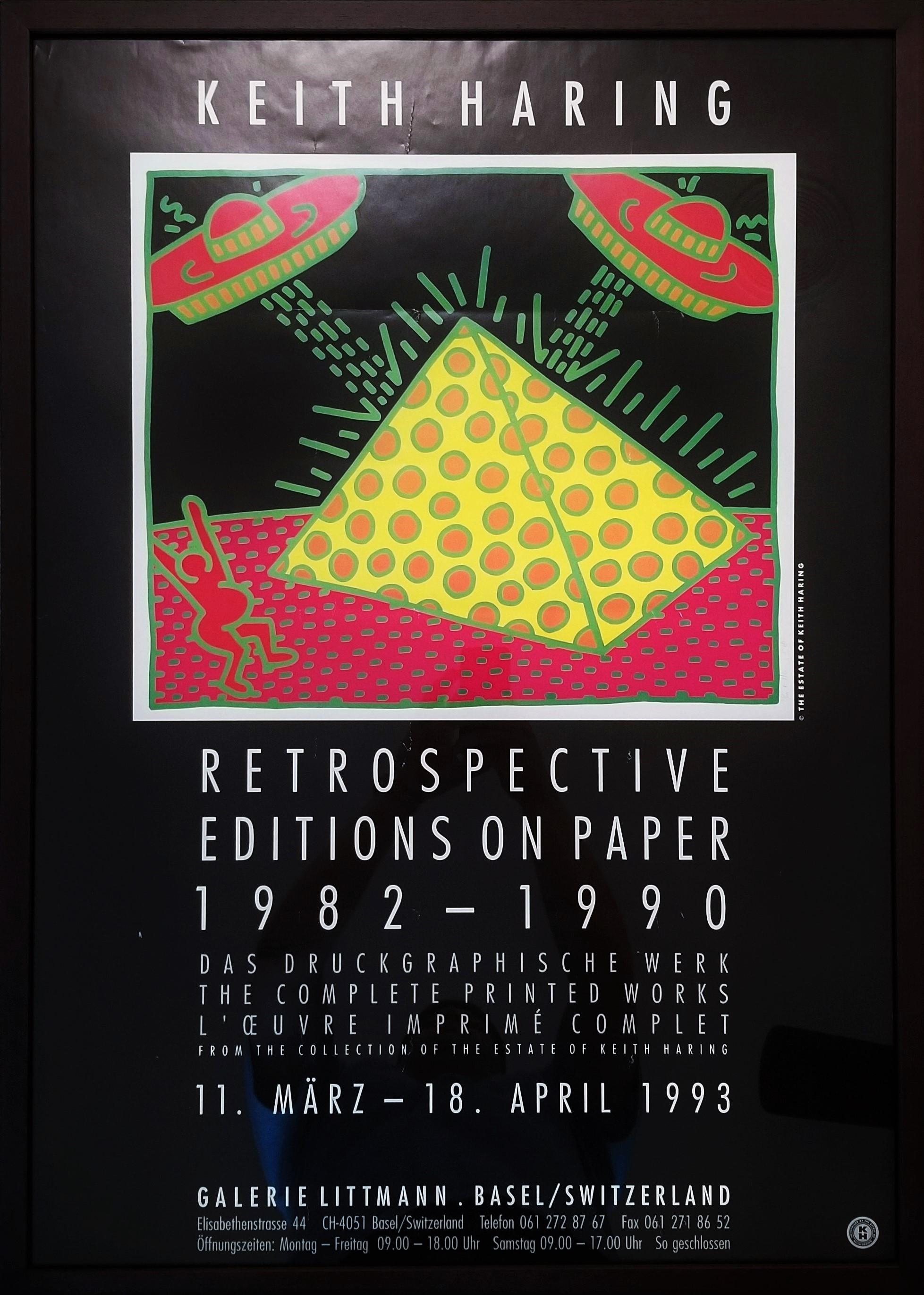 Galerie Littmann (Keith Haring: Retrospective Editions on Paper) Poster /// Pop For Sale 1