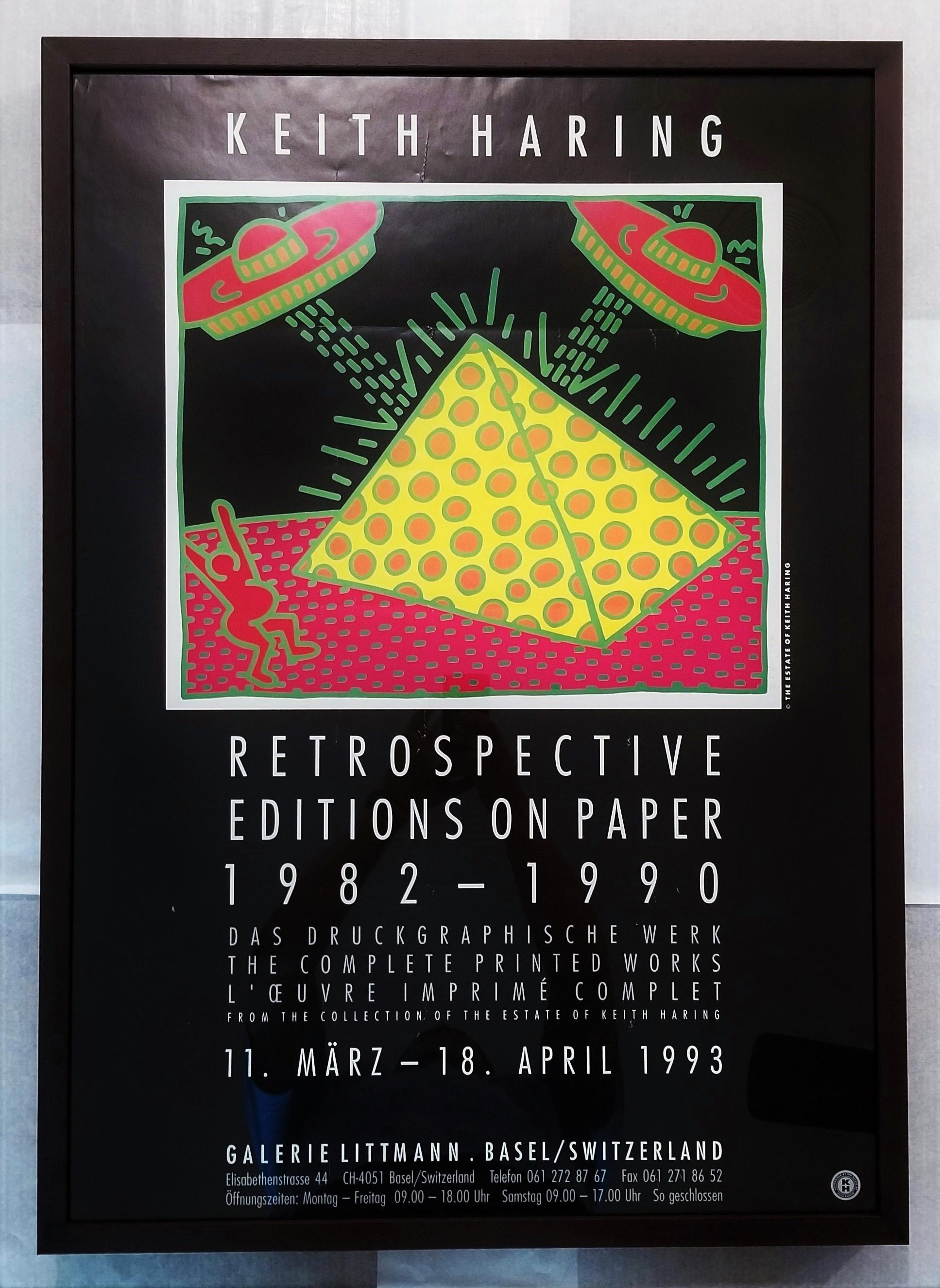 Galerie Littmann (Keith Haring: Retrospective Editions on Paper) Poster /// Pop For Sale 1