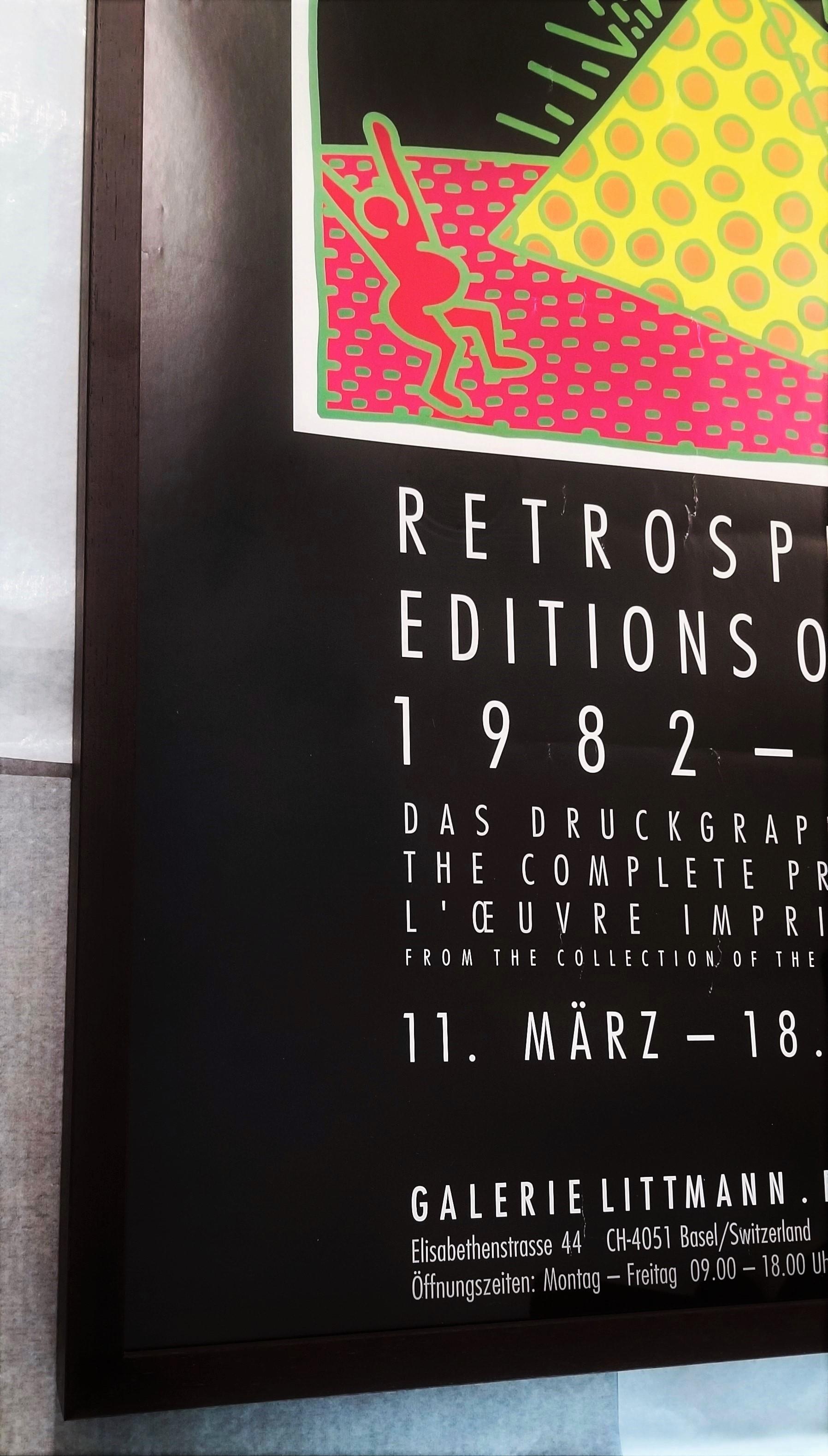 Galerie Littmann (Keith Haring: Retrospective Editions on Paper) Poster /// Pop For Sale 3