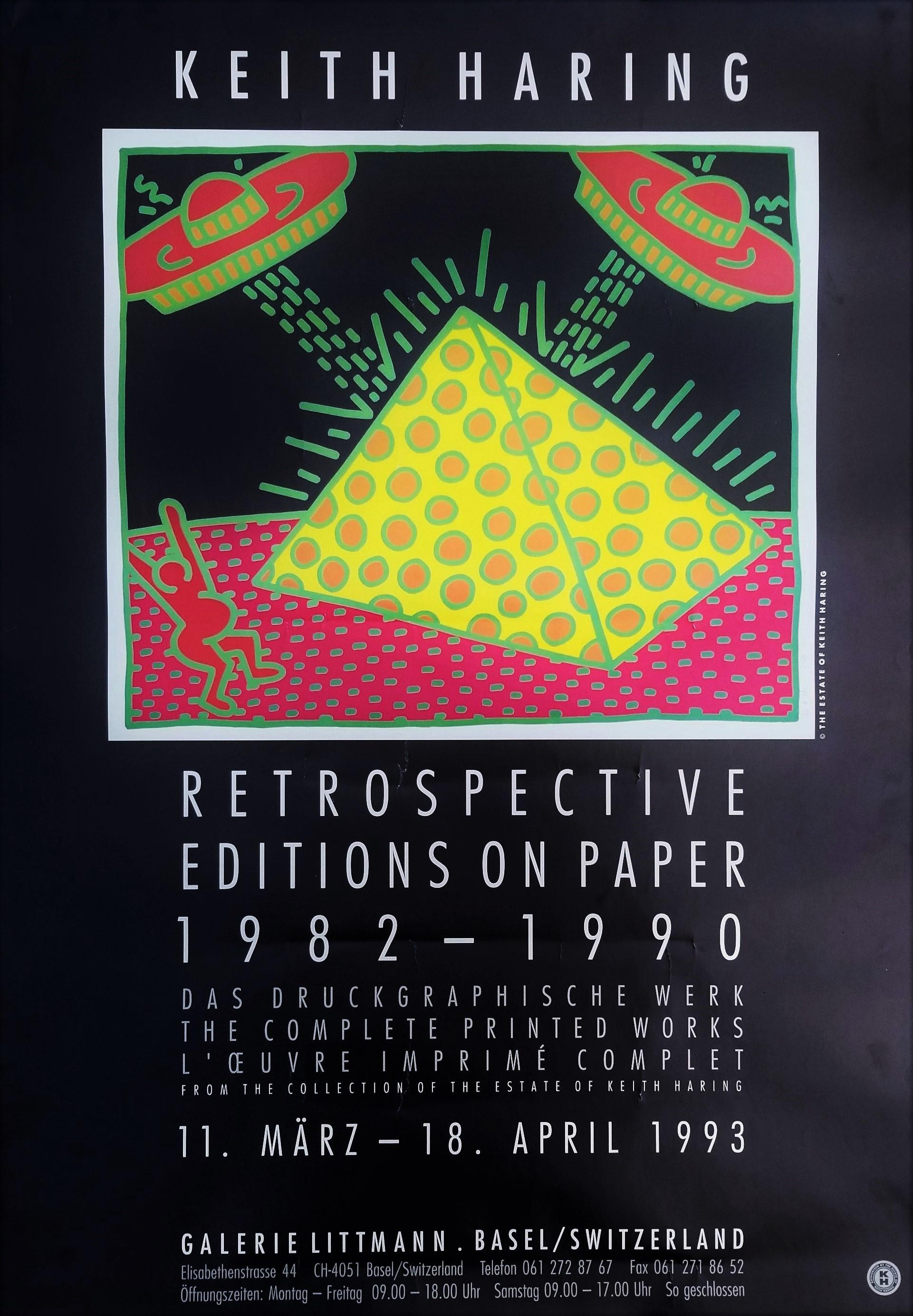 Galerie Littmann (Keith Haring: Retrospective Editions on Paper) Poster /// Pop