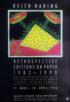 Vintage Galerie Littmann (Keith Haring: Retrospective Editions on Paper) Poster /// Pop