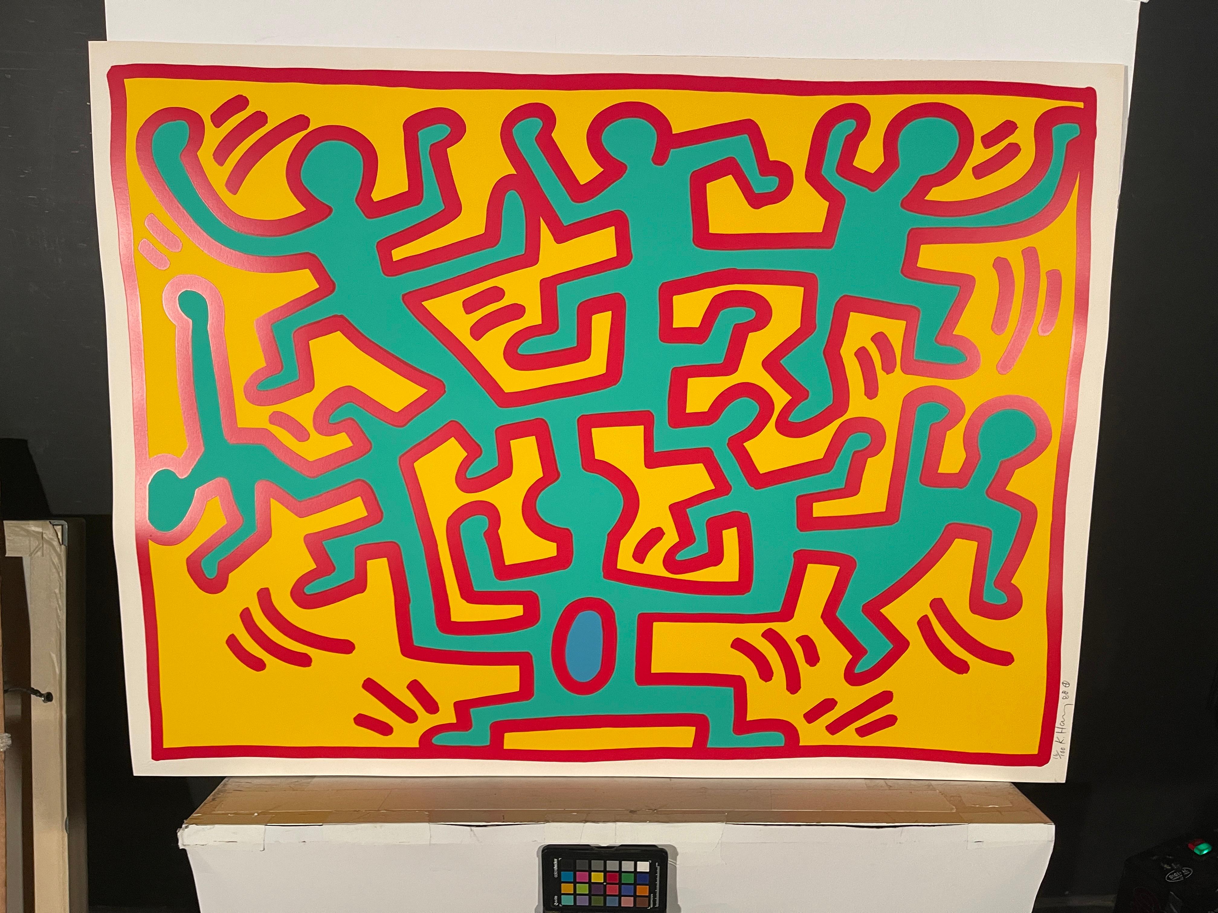 Growing, 1988 - Contemporary Print by Keith Haring