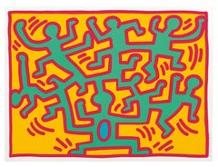 Growing 2 Siebdruck von Keith Haring, Abstrakter Expressionist, 1988