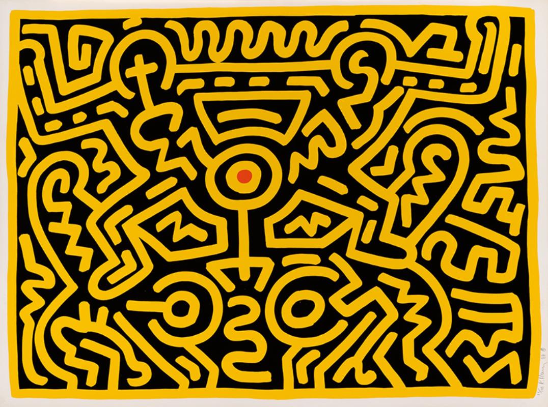 Keith Haring Figurative Print - Growing #3