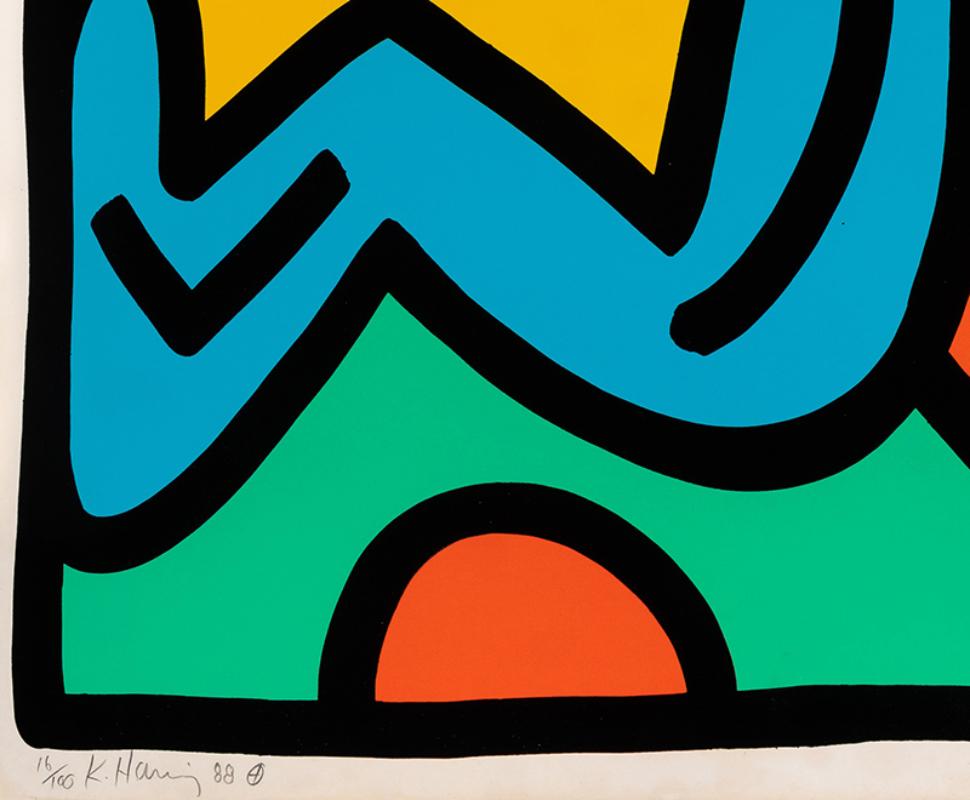 Growing #5 - American Modern Print by Keith Haring