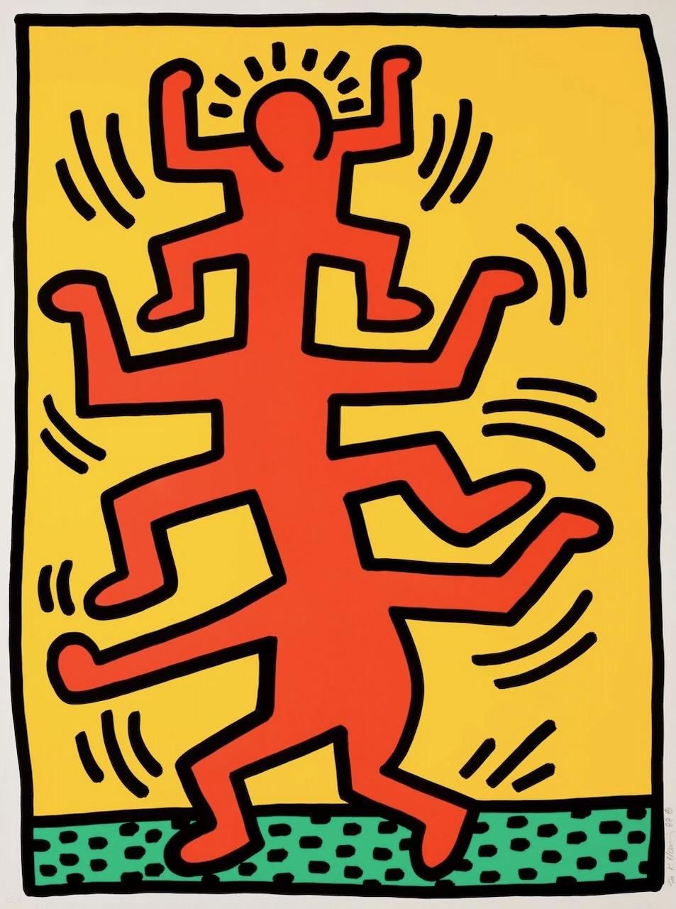 Growing I - Print by Keith Haring
