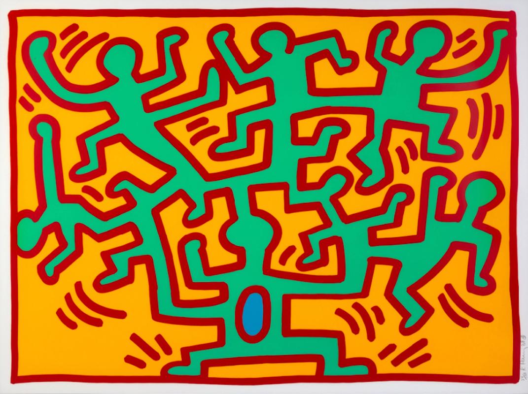 Growing II - Print by Keith Haring