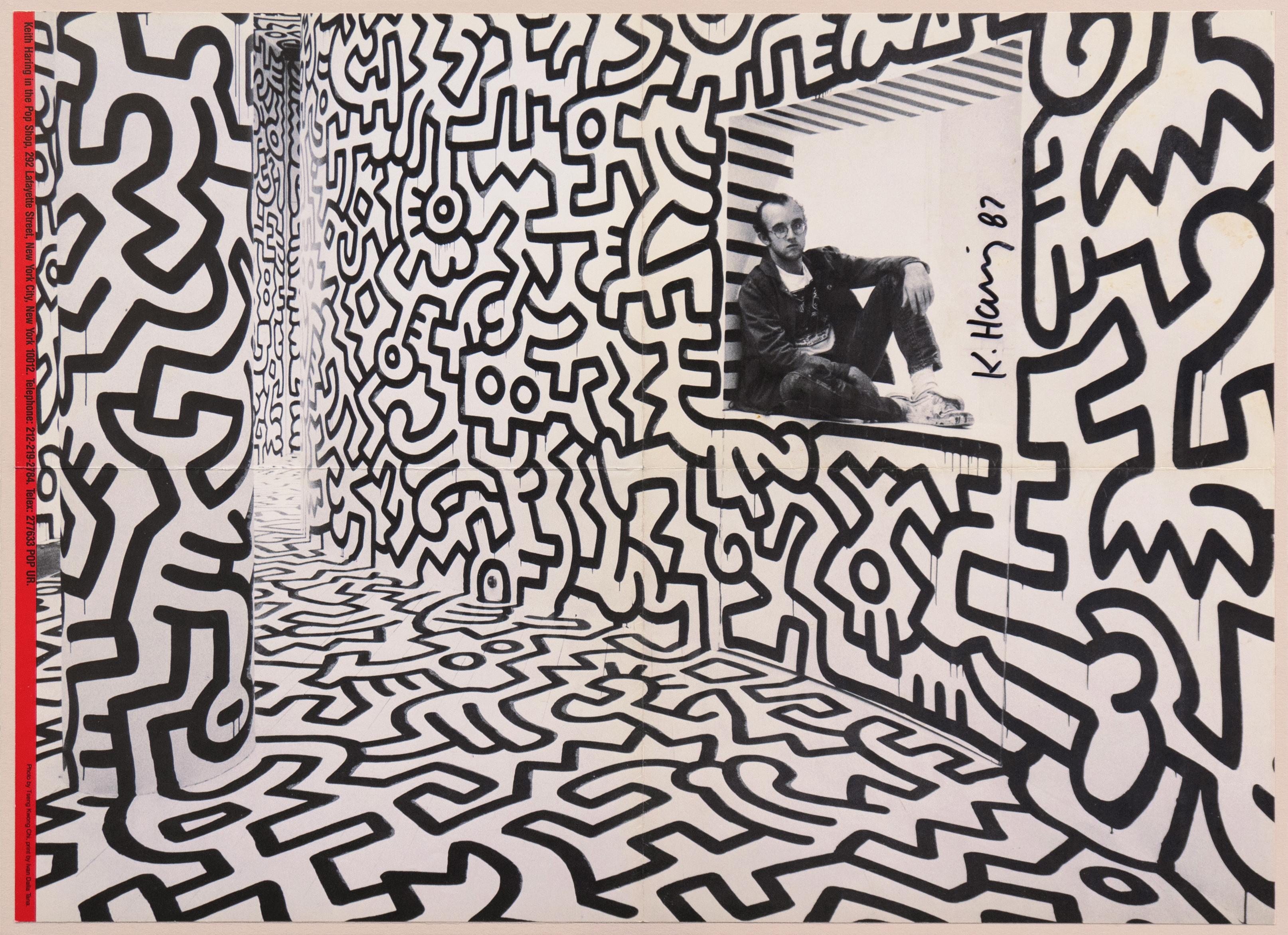 'Haring in the Pop Shop, Manhattan', Hand Signed, New York School of Visual Arts 5