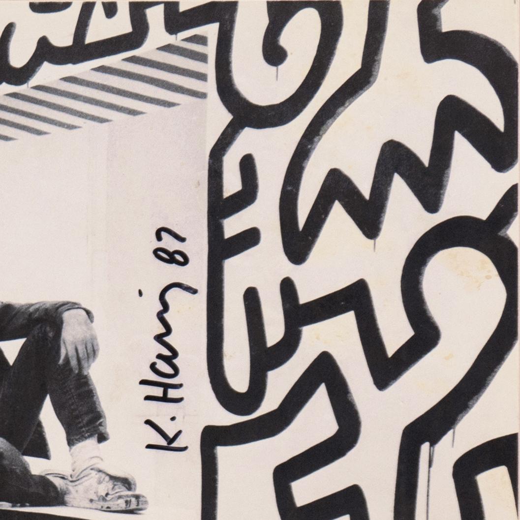 'Haring in the Pop Shop, Manhattan', Hand Signed, New York School of Visual Arts 1