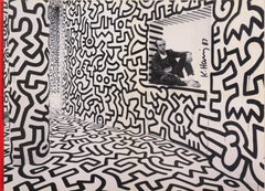 Vintage 'Haring in the Pop Shop, Manhattan', Hand Signed, New York School of Visual Arts