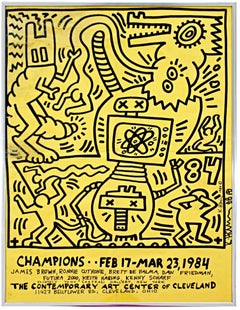 Vintage Champions: Contemporary Art Center of Cleveland (Hand signed by Keith Haring)