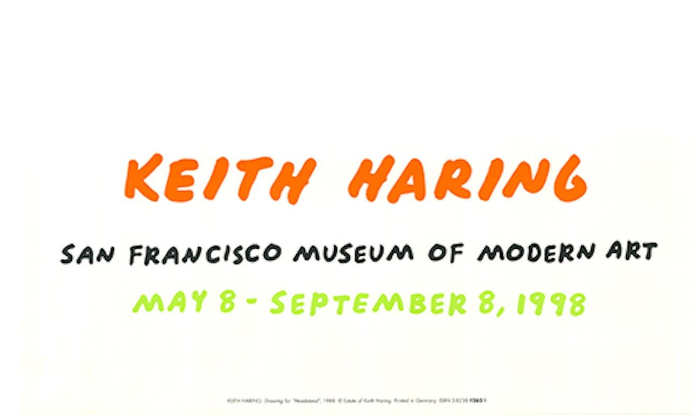 Original Ausstellungsplakat
Kunstdruck auf schwerem Papier
Nach der Zeichnung von 1988 
Anlässlich der Ausstellung im San Francisco Museum of Modern Art
In gutem Zustand