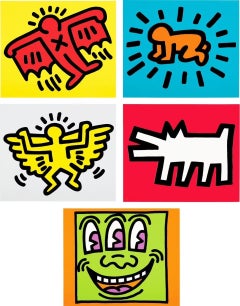 « Icone » (Littmann, p. 170-171) : série complète de sérigraphies Pop Art de style « faux naïf »