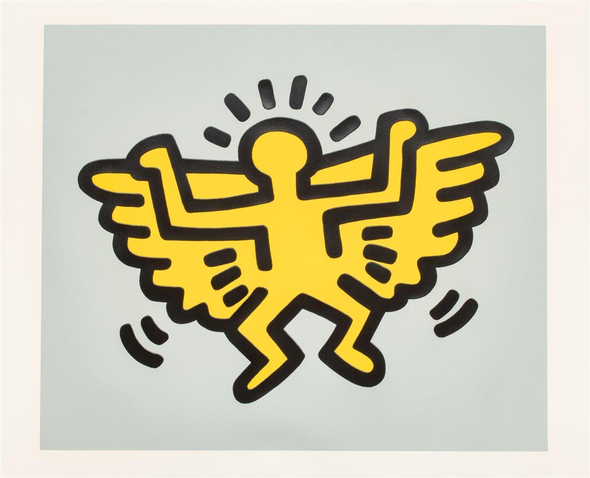 Keith Haring Abstract Print - Icons (Winged Angel)