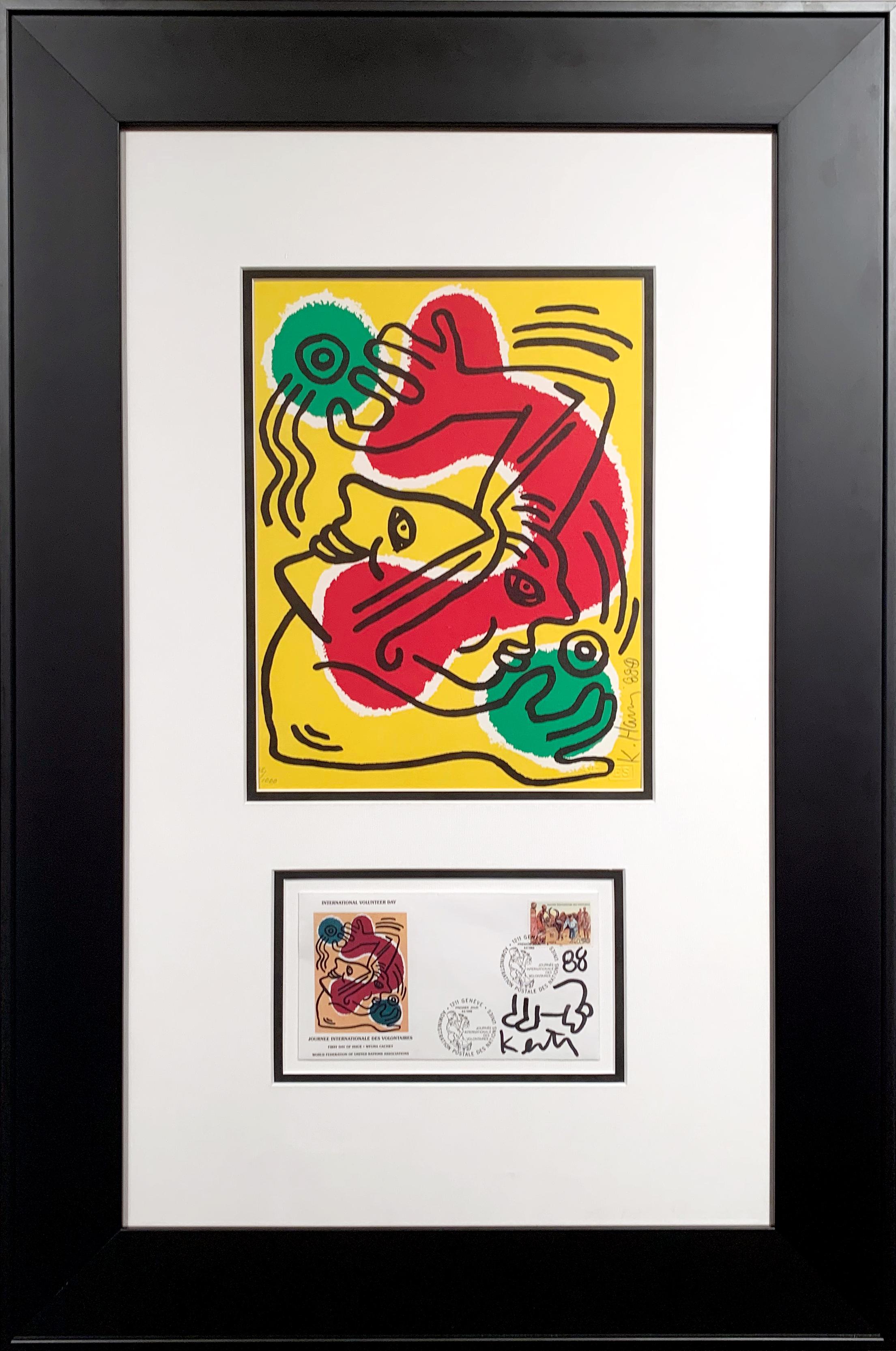 Keith Haring Figurative Print - International Volunteer Day