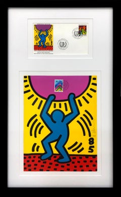 International Youth Year (custom framed print and envelope)
