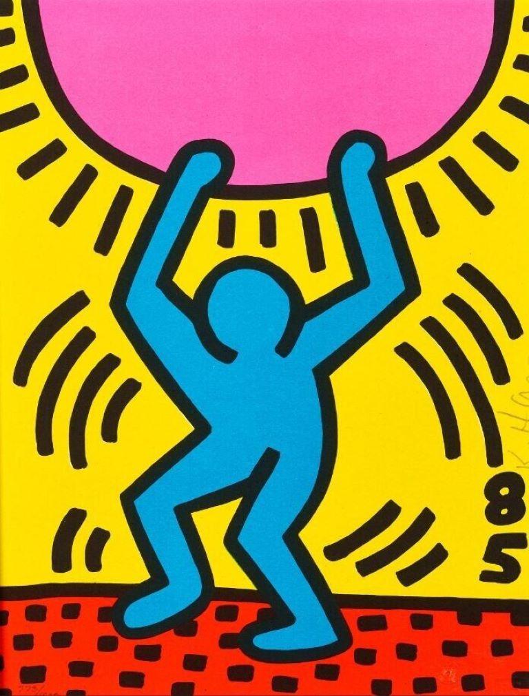 International Youth Year - Print by Keith Haring
