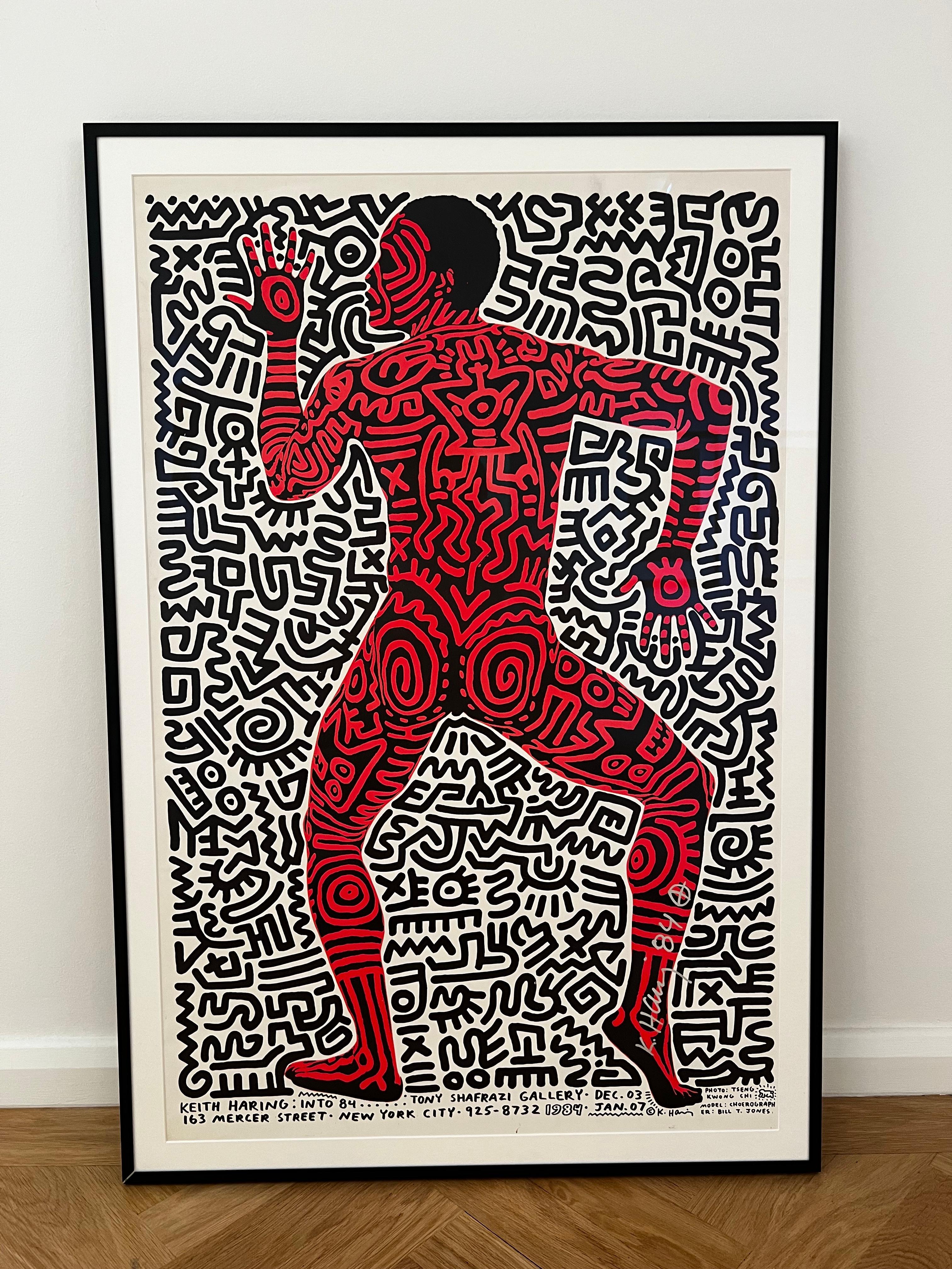 Into 84 - Keith Haring print, rare signature 1