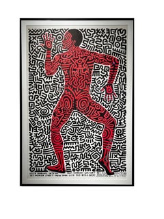 Into 84 - Keith Haring print, rare signature