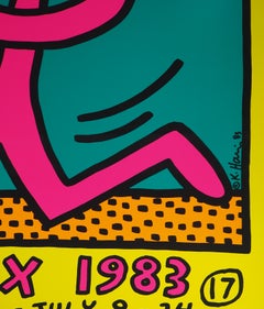 Jazz : Swing Guy (Yellow) - Original Vintage Screenprint Poster, Montreux, 1983