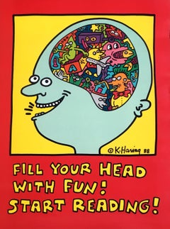 Keith Haring, Fill Your Head with Fun! Start Reading! (Keith Haring prints)